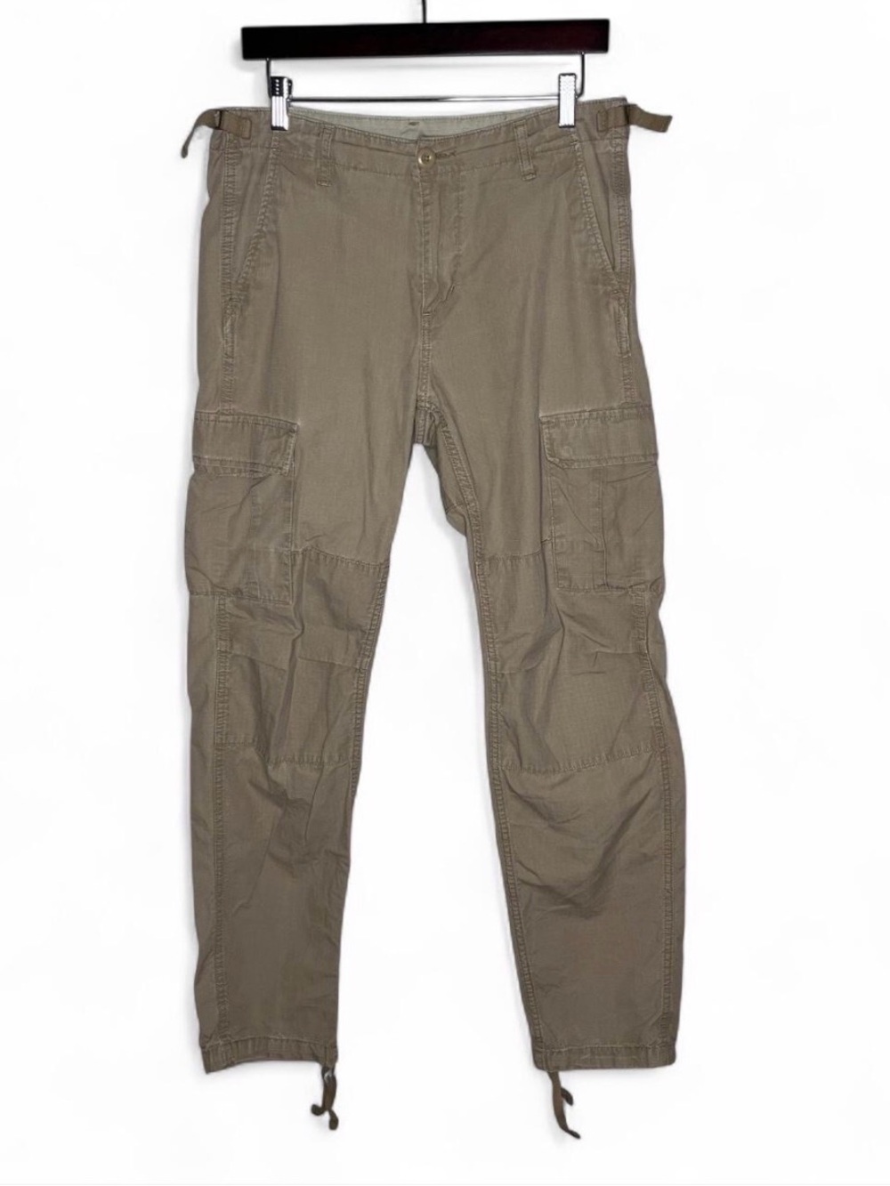Carhartt WIP Khaki Ripstop Cargo Aviation Pants 30x32 Military Workwear READ